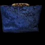 Borsa in velluto ricamata