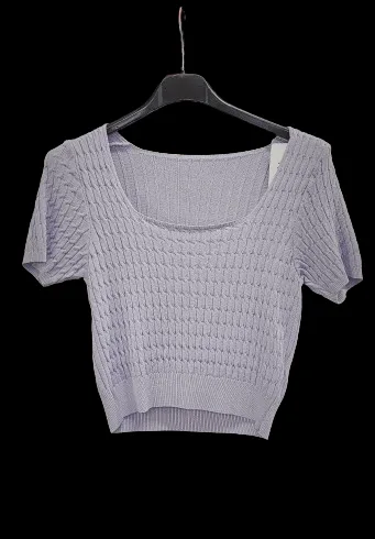 Top in puro cotone lilla