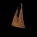 Borsa monospalla in puro camoscio