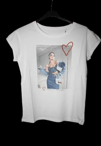 T-shirt in puro cotone donna jeans