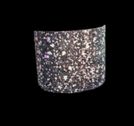 Bracciale Largo glitter nero